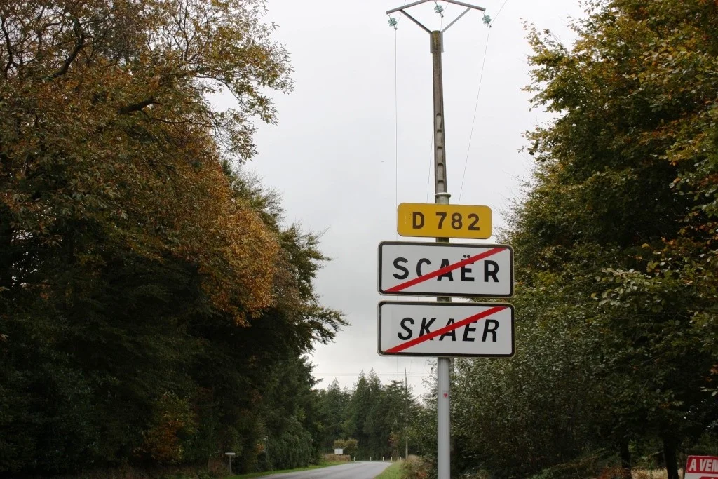 Scaër sortie rte de Rosporden.